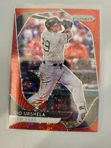Gio Urshela Red Donut Circles 16/99 2020 Panini Prizm Baseball - Picture 1 of 2