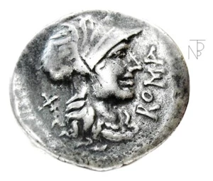 Ancient Rome Republic (DOMIZIA) Denario Roma-la Vittoria - Picture 1 of 7