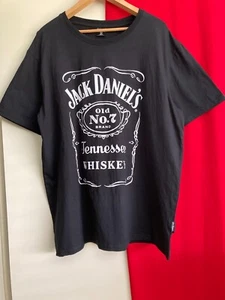 Jack Daniels Tennessee Whiskey Mens 4XL  Black  Licensed T-Shirt OLD No.7 - Picture 1 of 6
