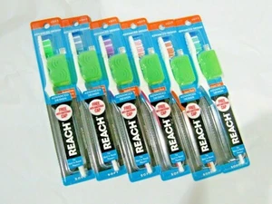 6 Reach Advanced Design Head Soft Toothbrush w/Toothbrush Cover Random Color - Picture 1 of 3