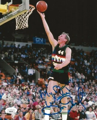 Dan Issel signed Denver Nuggets 8x10 photo autographed HOF JSA - Image 1 of 2