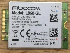 01AX792 4G LTE Fibocom L850-GL für ThinkPad X1 Carbon Gen6 X280 T580 T480s L480 - Bild 1 von 1
