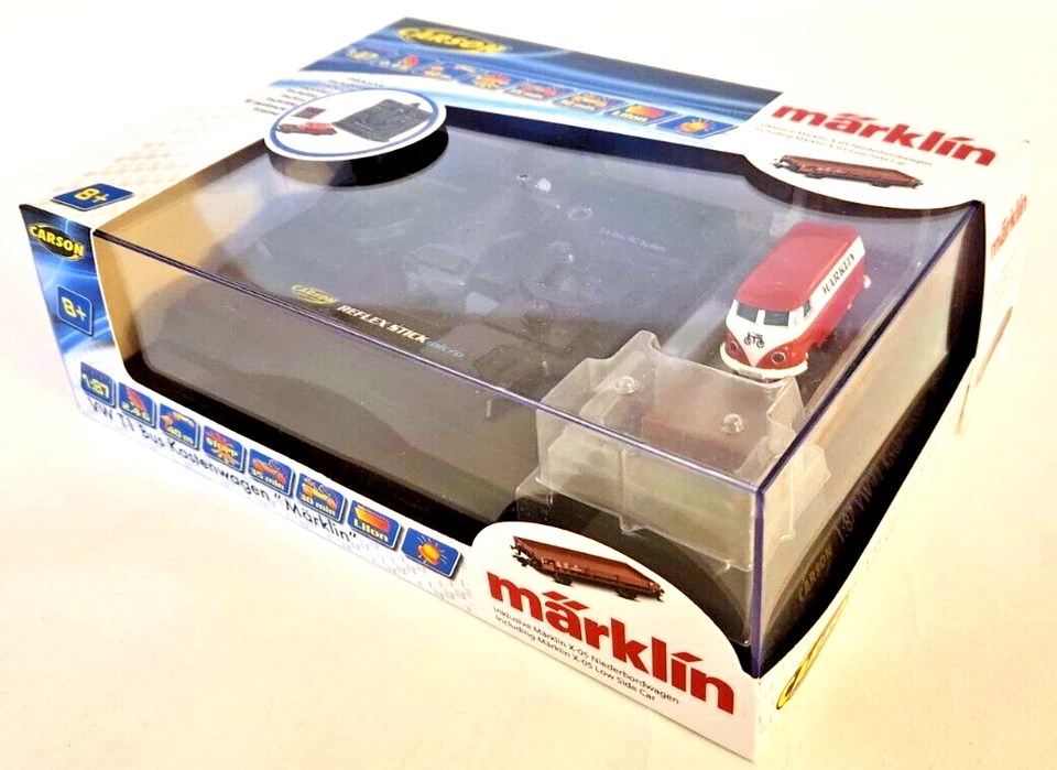 Carson VW T1 Bus Kastenwagen "Märklin" RC Auto 1:87 Modellauto Fernsteuerung - Bild 1 von 1