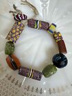 Small Strand Of Mixed venetian India Indian Trade Beads Multi Color And Sizes