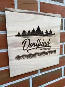 Dekoschild 30 x 30 cm „Dorfkind“ Top Deko Vintage Upcycling Palettenmöbel - Bild 1 von 1