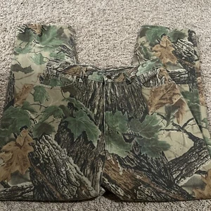 Vintage 90s Cabela's Realtree Tree Jeans Hunting Denim Womens 12 Reg Camouflage - Picture 1 of 6