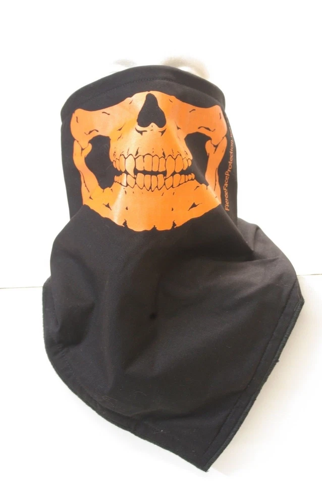  Naranja Calavera Mandíbula Forrada Bandana Bufanda Feroz Protección Facial Máscara Foto 1 de 1