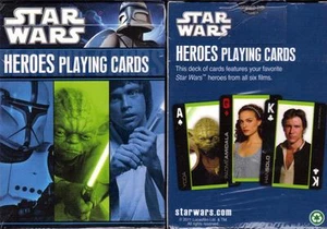 STAR WARS Película de ciencia ficción Lucas Películas PERSONAJES HÉROES Mazo único CARTAS DE JUEGO - Imagen 1 de 1