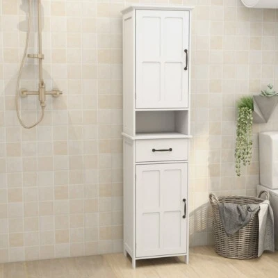 65'' Freestanding Floor Bathroom Storage Cabinet Narrow Height Slim Cabinet US - Image 1 of 4
