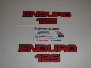 125 DTMX YAMAHA ANNEE 1978 EMBLEMES COMPATIBLES POUR CACHES LATERAUX - Picture 1 of 2