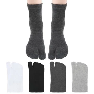 4Pairs Flip Flop Socks Elastic Tabi Socks Cotton Split Two Toe Socks Non Slip... - Picture 1 of 5