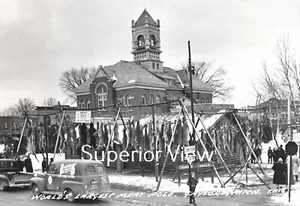 Old Time Hirschjagd weltgrößter Bock Stange Hirsch Jagd Gaylord MI UNGLAUBLICH - Bild 1 von 1