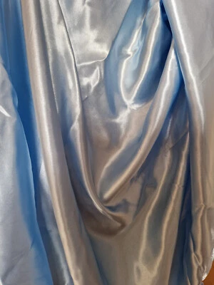 Luxury Light Blue Satin Fabric - 6m x 150cm lot - Silky, opaque - sewing, craft - Image 1 of 2