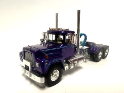 DCP FIRST GEAR 1/64 SCALE  R MODEL MACK DAY CAB, PURPLE - Image 1 of 4