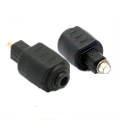 ADATTATORE PER CAVO AUDIO OTTICO DIGITALE JACK 3,5 mm FEMMINA - TOSLINK MASCHIO - Immagine 1 di 3