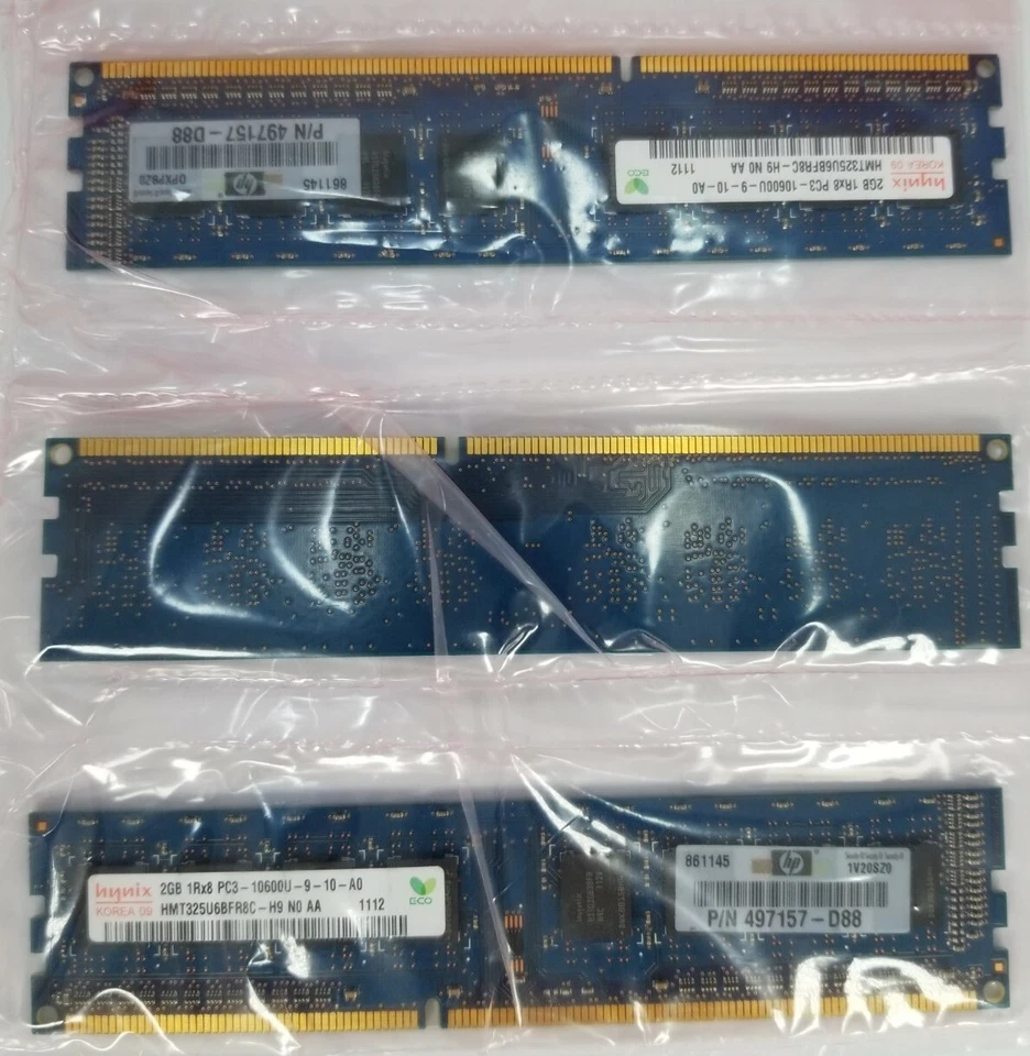 Hynix 6GB (2GB X 3) DIMM 1333 MHz DDR3 Memory (HMT325U6CFR8C-H9) - Image 1 of 4