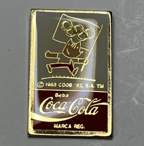 Pin Olímpico Barcelona 1992 ~ Patrocinador ~ Coca Cola ~ Coca-Cola ~ Mascota Cobi - Imagen 1 de 7