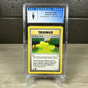 CGC 9 - Healing Field 1st Edition Pokémon (2001)  Neo Revelation 61/64 - Picture 1 of 18
