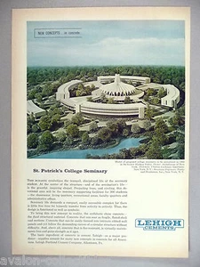 Lehigh Cements PRINT AD - 1964 ~~ St. Patrick's College Seminary, Hudson Valley - Picture 1 of 1