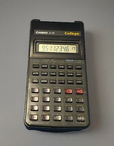 Casio FX-92 College/ Calculette Calculatrice Scientifique + Cache/ Retro Vintage - Photo 1/5