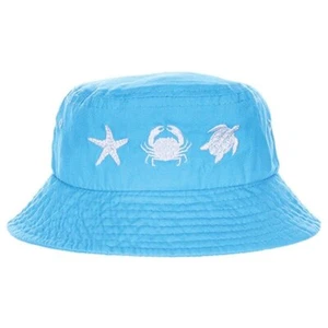 Panama Jack Infant Bucket Hat - Lightweight, Packable, Beach Sea Life, 2" Brim - Picture 1 of 5