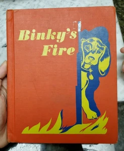 Binky's Fire by Sally Scott 1st Edition 1952 EX-LIB CHILDREN'S Vintage HC - Picture 1 of 12