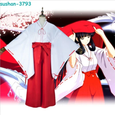 Inuyasha Anime Cosplay Quimono Japonês Conjunto de Roupas Presentes de Festa de Halloween - Imagem 1 de 4