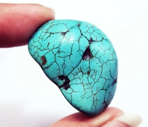 Natural Turquoise Rough Certified Loose Gemstone 70.74 Ct With Free Gift - Picture 1 of 6