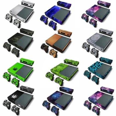 Protective Vinyl Decal for Xbox One Console & 2 Controllers Full Set Skin Cover - Image 1 of 2