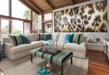 Huge 250cm x 100cm aboriginal art painting gum tree  canvas  large oil jcrawford