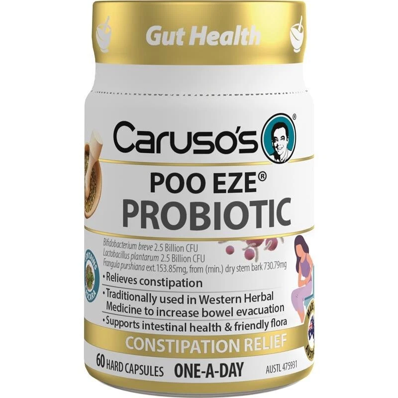 Caruso's Poo Eze Probiotic - 60 Capsules - image 1 of 1