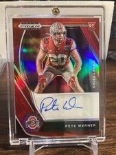 Pete Werner Rookie Autograph Football Card.    165/199