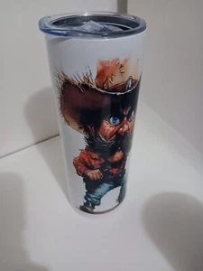 tumbler 20 oz cowboy western design coffee cup thermal mug with lid drinking cup - Picture 1 of 1