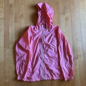 Columbia Sportswear Jacket Youth Kids Large 14 16 Pink Windbreaker Rain Hood  - Picture 1 of 3