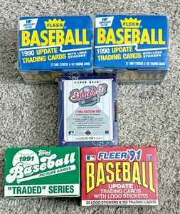 (5) Complete Baseball update Sets  LOOK  Early 90's  Nice Lot - Picture 1 of 1