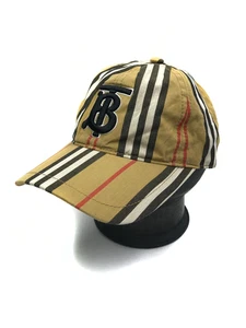 Burberry London Nova Check Cap Beige Cotton Baseball TB Icon Hat Cap - Picture 1 of 16