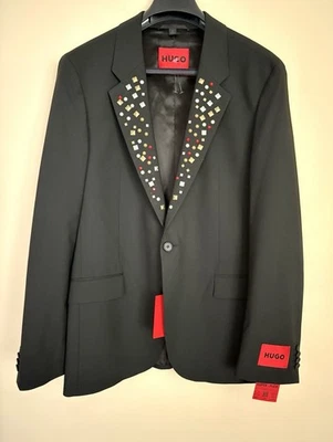 HUGO Hugo Boss Black Slim Fit Blazer Sport Coat US 40R EU50 1B 2V - Image 1 of 4