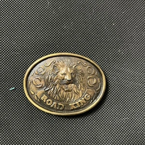 Fibbia cintura vintage per 1,5 in cintura Union 76 Truck Stop Road King Lion ottone - Foto 1 di 6