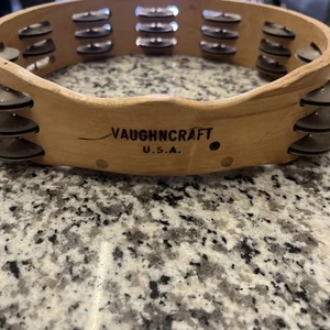 Vaughncraft USA Vintage Tambourine VC-3240.0002.Cng Nice Rare Sounds Great - Picture 1 of 13