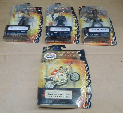 Ghost Rider Movie Figure Lot x4 Scarecrow Caretaker Chain Attack Stunt Cycle NIB - Image 1 of 4
