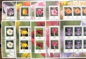 BRD BLUMEN SERIE 0,05-1,45€ postfr. BOGEN KLEINBOGEN GERMANY FLOWERS SHEET !!! - Bild 1 von 11