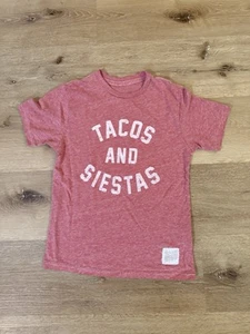Retro brand Boys T Shirt Tacos And Siestas Size S (8) - Picture 1 of 2