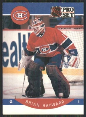 1990-91 Pro Set #150 Brian Hayward Montreal Canadiens 3201 Foto 1 de 2