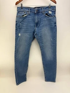 Hollister Epic Flex Mens Blue Denim Skinny Jeans Size 32x30 - Picture 1 of 5
