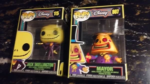 Funko Pop Disney Jack Skellington #15 & Mayor #807 Vinyl Figuren 2er Set Neu - Bild 1 von 3