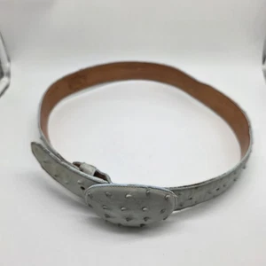 Vintage Rayo del Plata Straußenleder Gürtel 34 Made in Mexico Cowboy Western - Bild 1 von 24