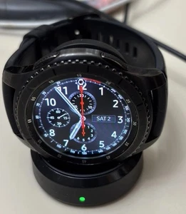 Unlocked Samsung Gear S3 Frontier SM-R765A LTE AT&T Smart Watch Works Apple - Imagen 1 de 24