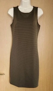 Forever 21 Green/Black Sleeveless Knee-length 85 Cm Long Dress Size M - Picture 1 of 8