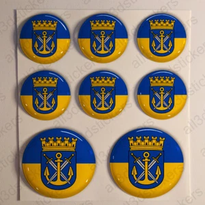 Pegatinas Solingen Gel Cúpula Resina 3D Banderas Vinilo Solingen Calcomanías Pegatinas Alemania - Imagen 1 de 1