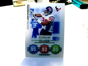 2010 Topps Attax Code Cards #19 - Andre Johnson - Houston Texans 10-578 - Picture 1 of 2